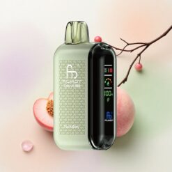 Fumot Tornado 20000 Puffs Persika Bär Dual Mesh Coil Smart Display