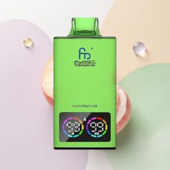 Fumot Tornado 35000 Puffs Saftig Persika Is med Dual Mesh Coil och USB-C