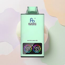 Fumot Tornado 35000 Puffs Vit Gummibjörn Is med Dual Mesh Coil och 700 mAh
