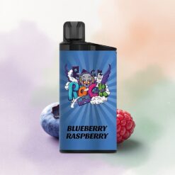 IGET Bar 3500 Puffs Blåbär Hallon 1400 mAh Mesh Coil