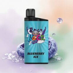 IGET Bar 3500 Puffs Blåbärsis med 1400 mAh och 1,2 Ohm Mesh Coil