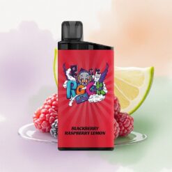 IGET Bar 3500 Puffs Svartbär Hallon Citron 1400 mAh Mesh Coil