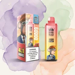 Bang Blaze 60K Puffs 4 i 1 Engångsvape – 60 000 bloss, 40 ml, LED-display, mesh